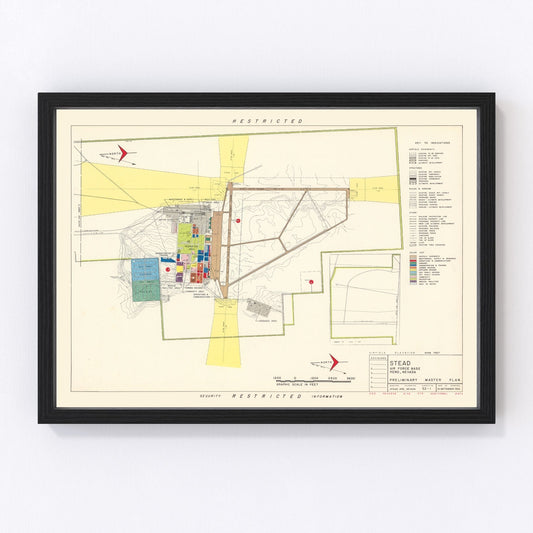 Vintage map of Reno, Nevada, 1952