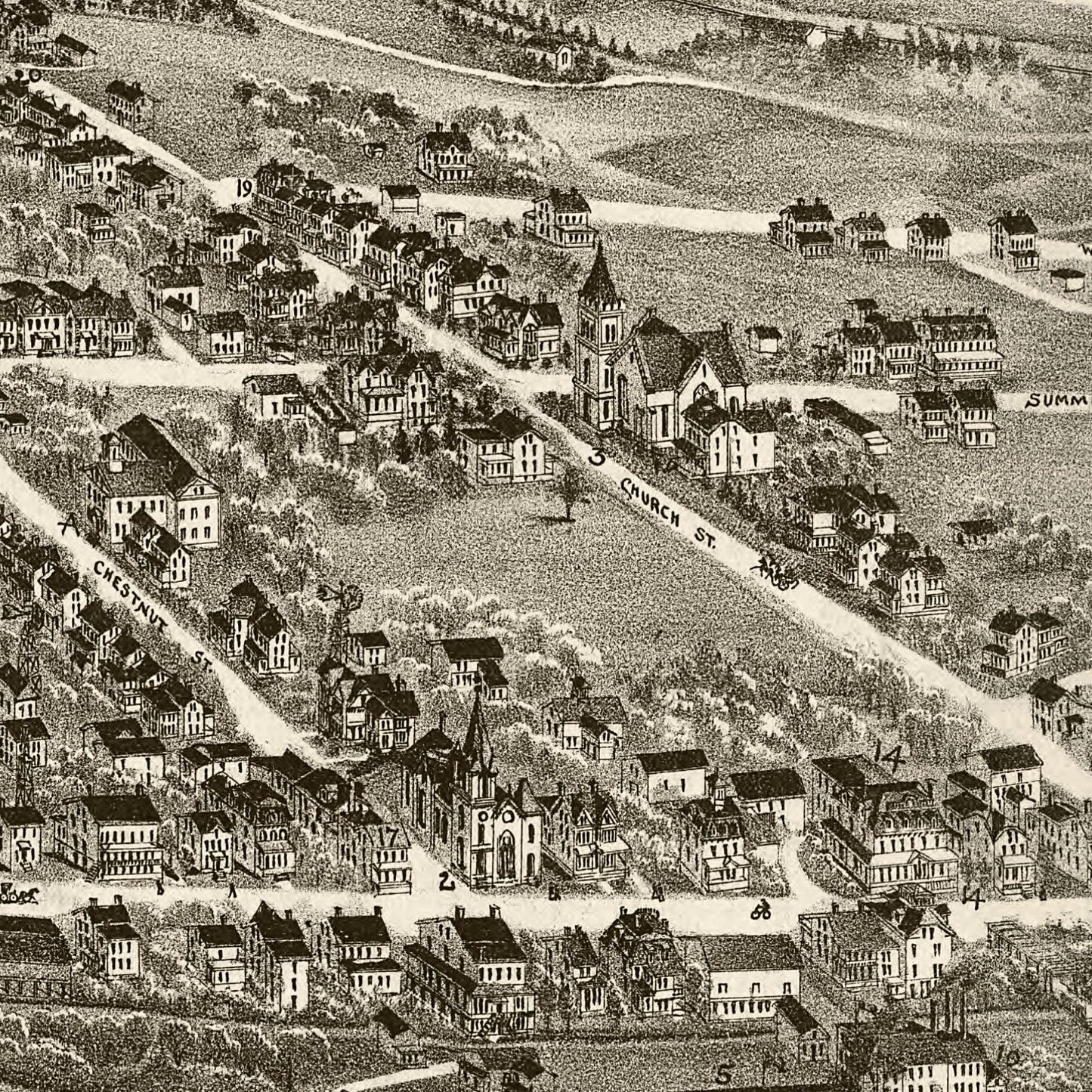Vintage Map of Mohrsville, Pennsylvania, 1898