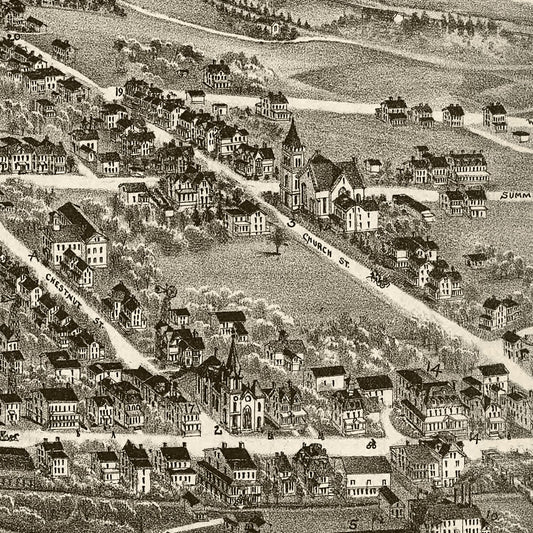 Vintage Map of Mohrsville, Pennsylvania, 1898