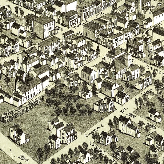 Vintage Map of Montrose, Pennsylvania, 1890