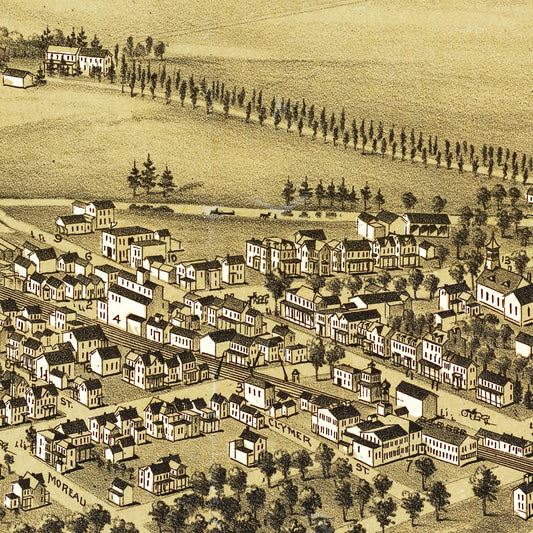 Vintage Map of Morrisville, Pennsylvania, 1893