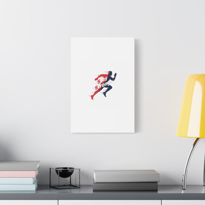 Stay Strong Runner Gym Canvas Wall Art