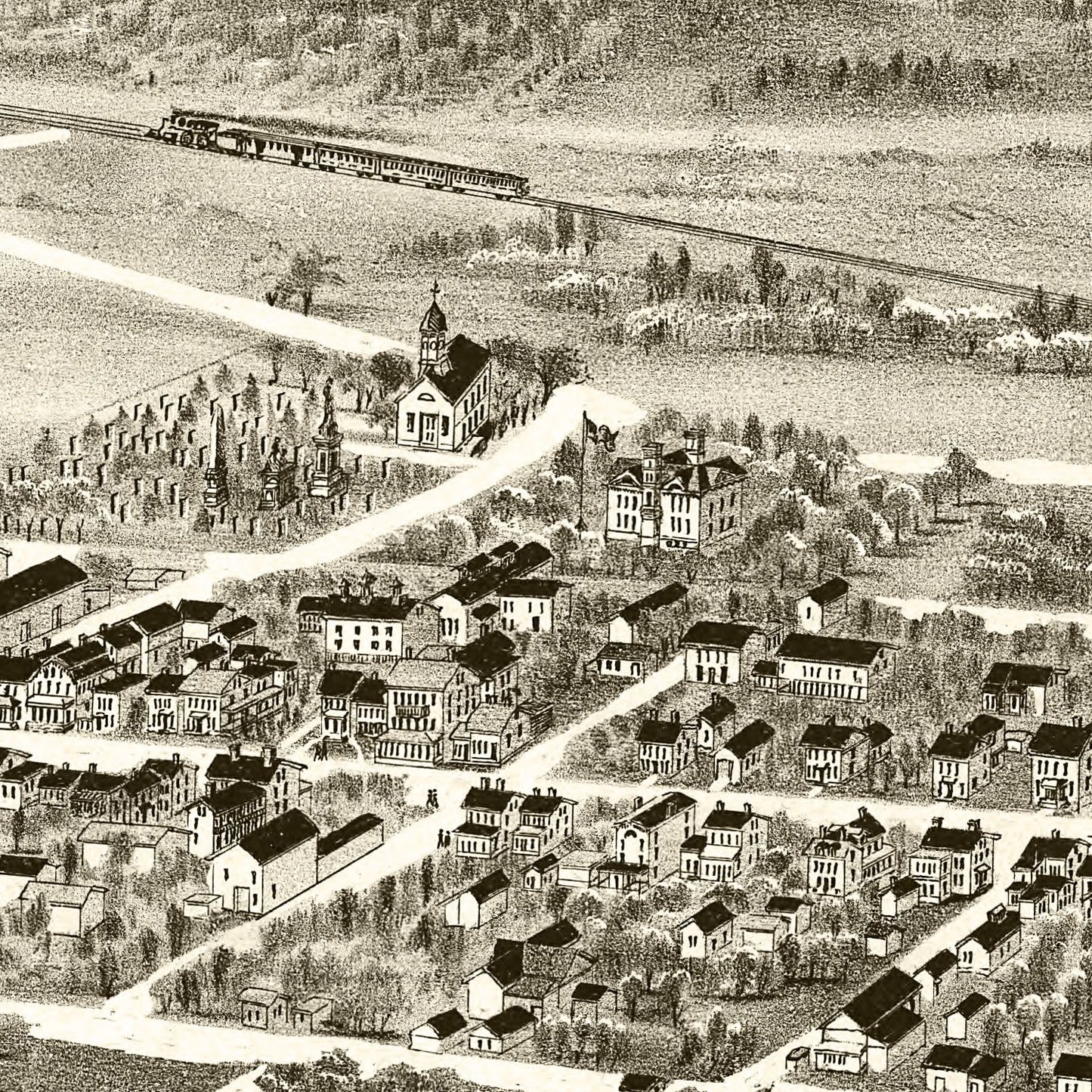 Vintage Map of Newmanstown and Sheridan, Pennsylvania, 1898