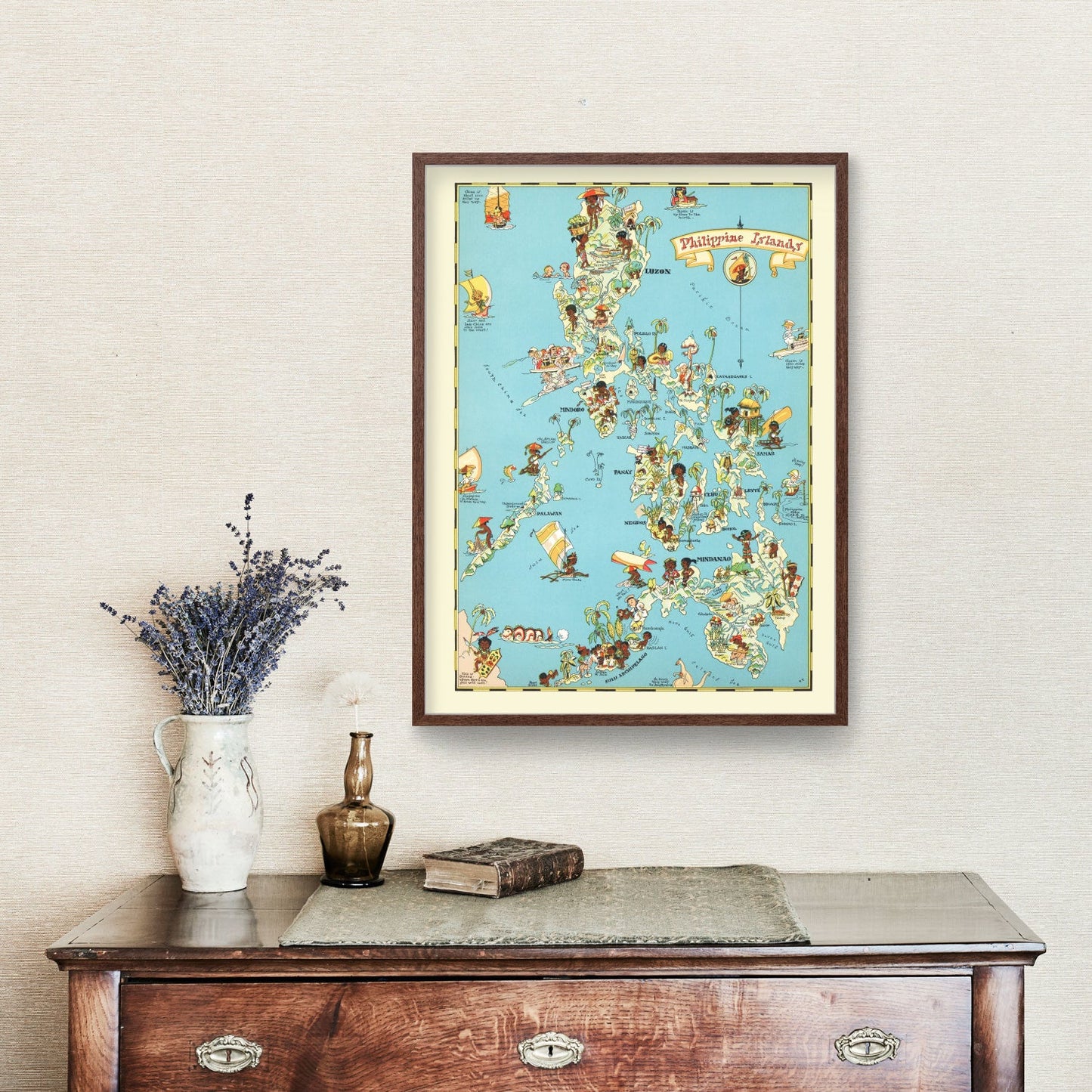 Vintage Map of the Philippines, 1935