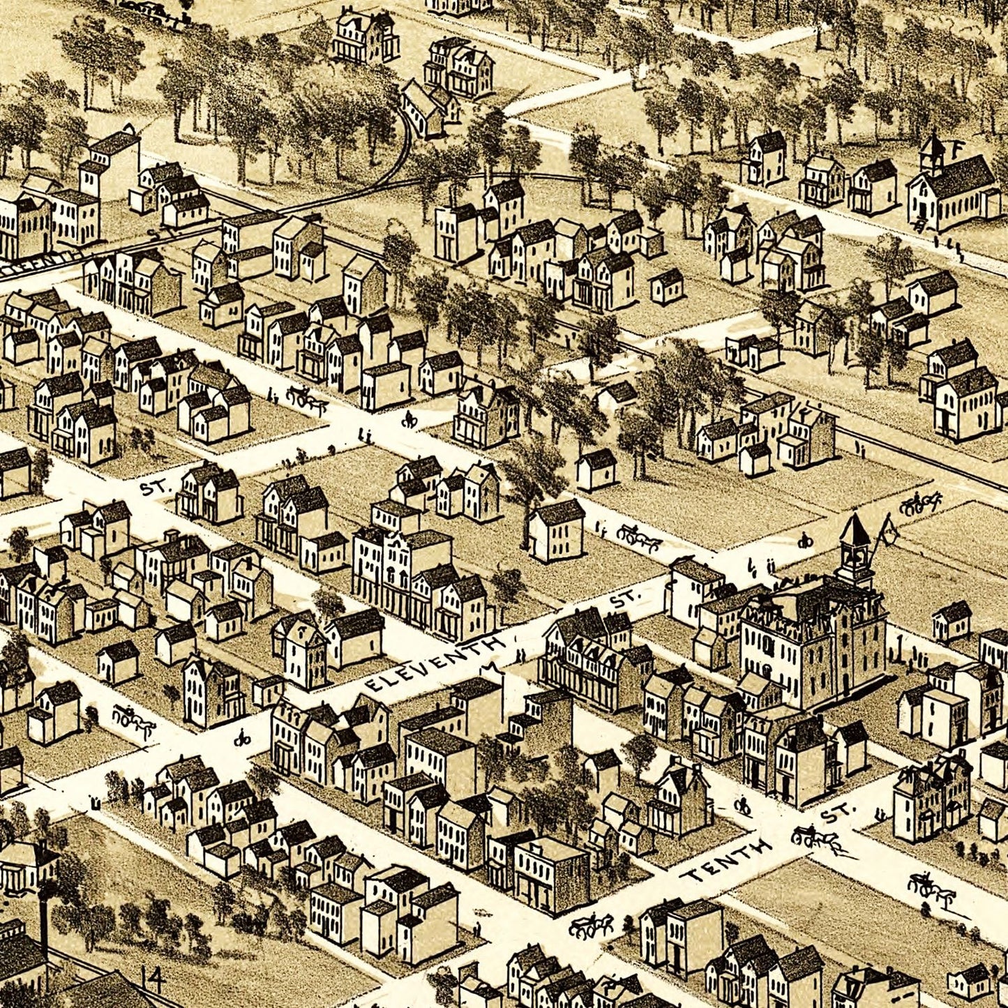 Vintage Map of New Kensington, Pennsylvania, 1896