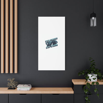 Stay Focused Stay Strong Gym Canvas Wall Art