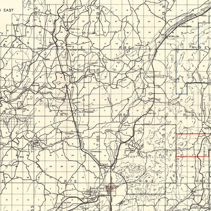 Vintage Map of Calhoun County, Alabama, 1930