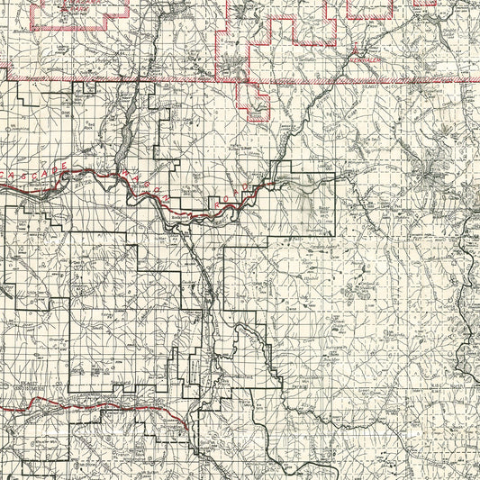Vintage Map of Mt. Baker National Forest, Washington, 1931