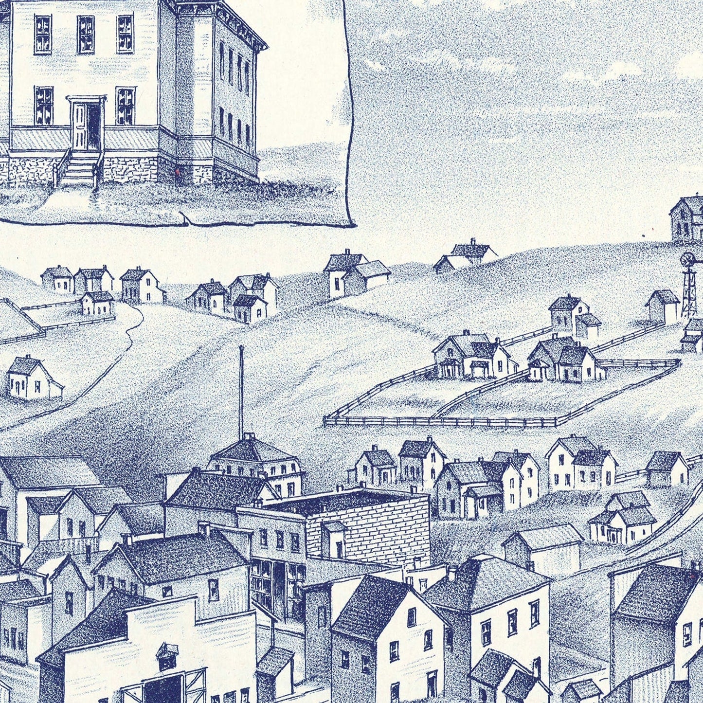 Vintage Map of Pullman, Washington, 1889