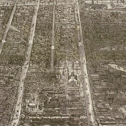Vintage Map of Philadelphia, Pennsylvania, 1876, No. 2