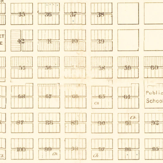 Vintage Map of Lincoln, Nebraska, 1871