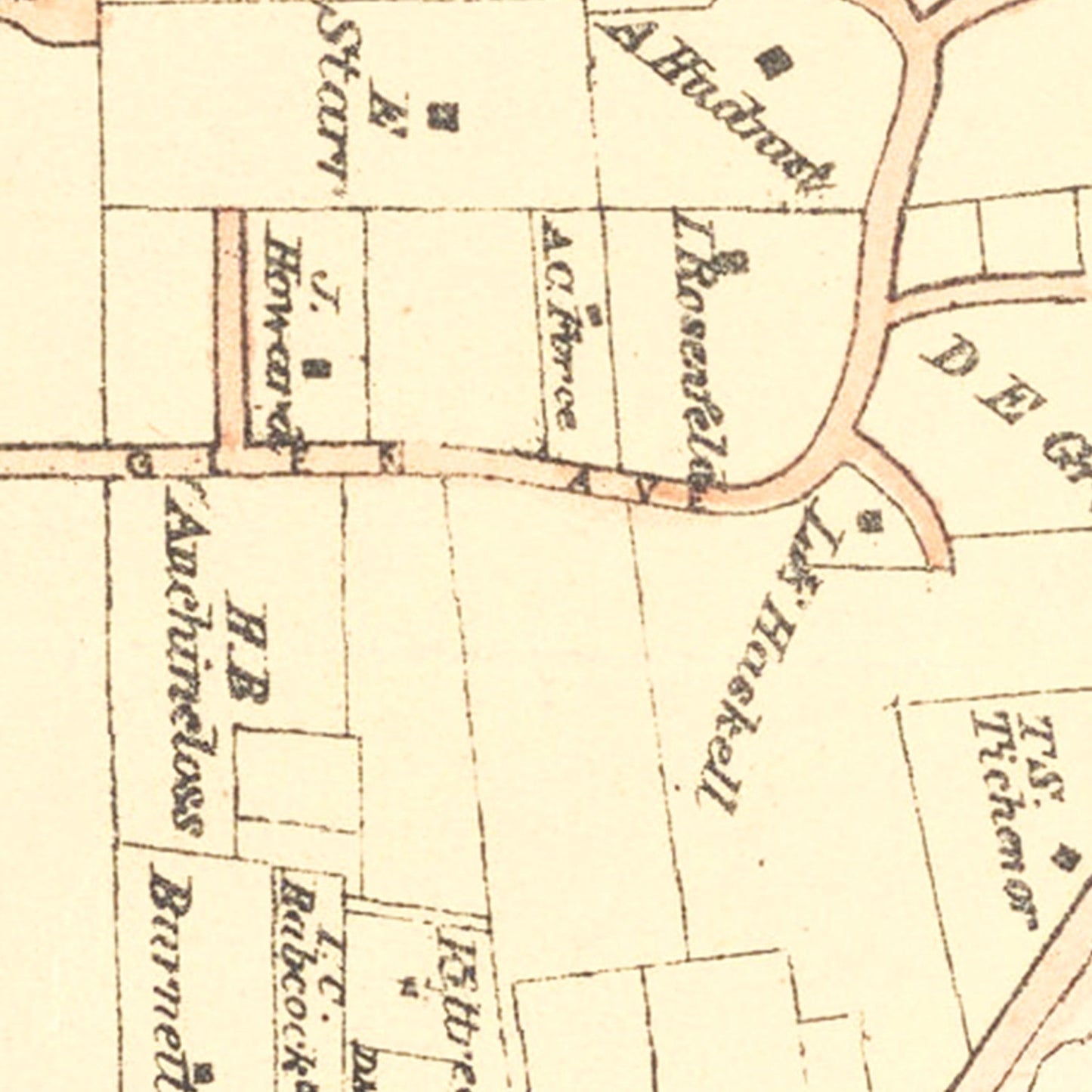 Llewellyn Park West Orange NJ Vintage Map 1870 Wall Art