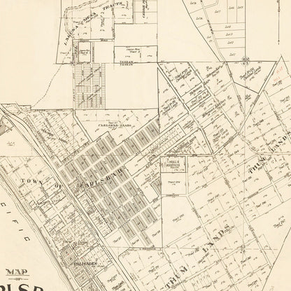Vintage Map of Carlsbad, California, 1923