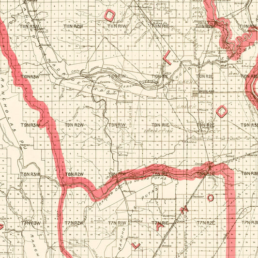 Vintage Map of Yolo County, California, 1914