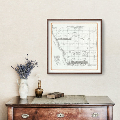 Vintage Map of Carlsbad, California, 1912