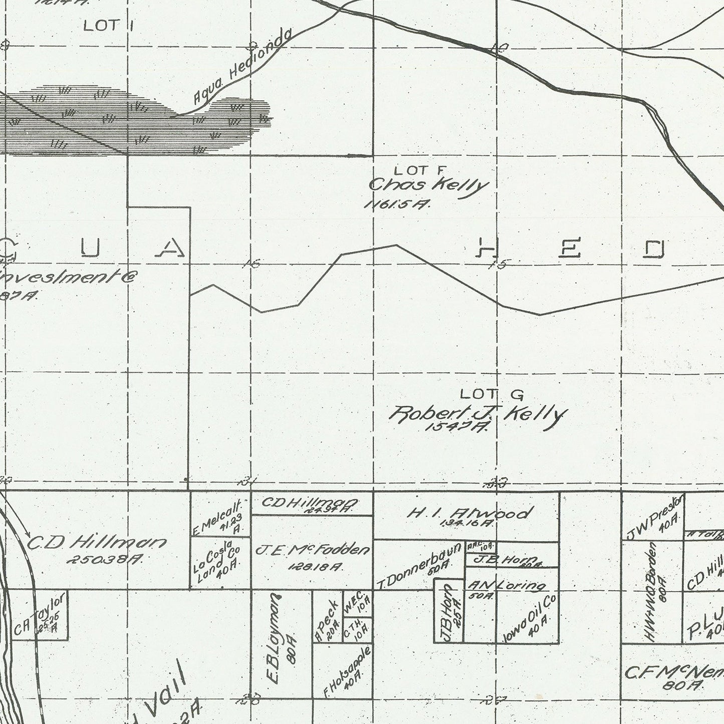 Vintage Map of Carlsbad, California, 1912