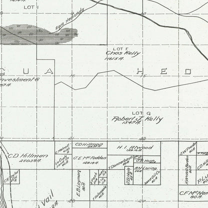 Vintage Map of Carlsbad, California, 1912