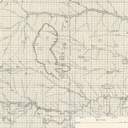 Vintage Map of Butte County, South Dakota, 1902