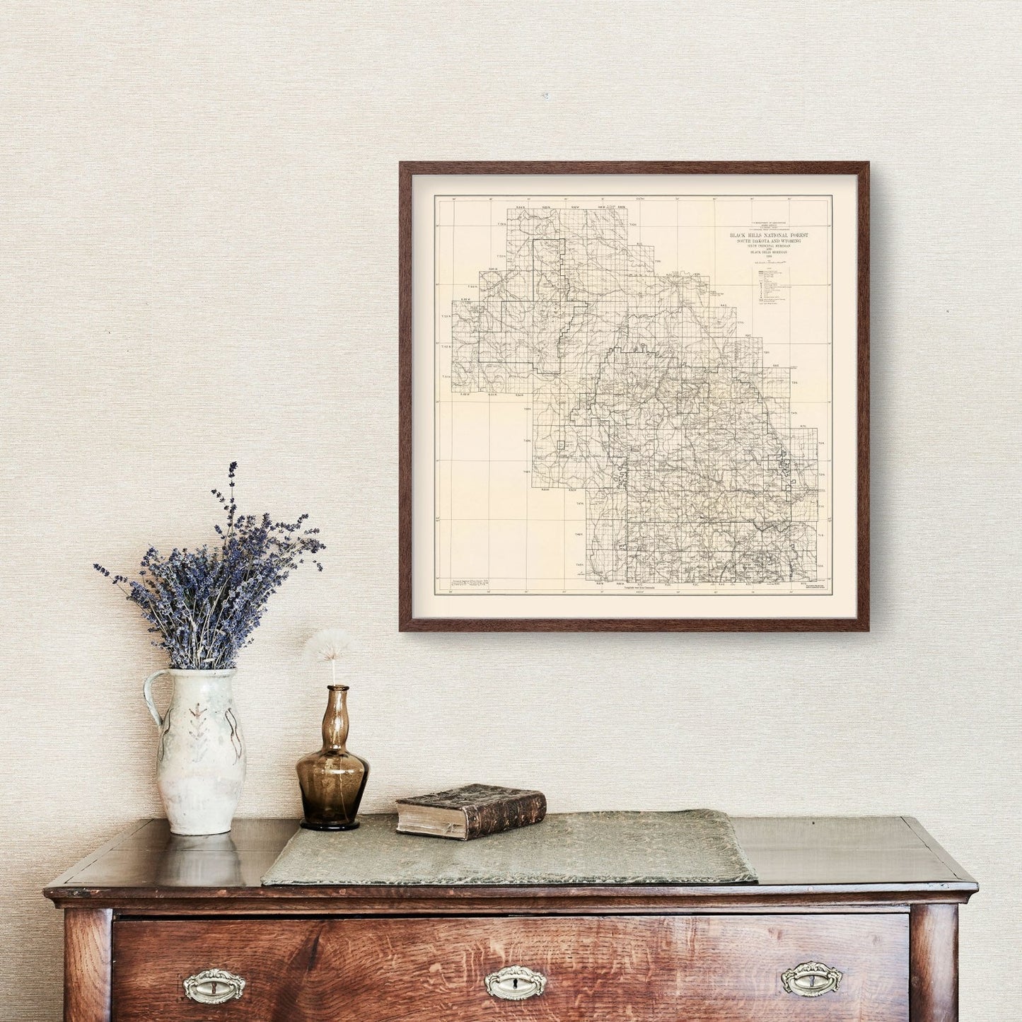 Vintage Harney National Forest Map, 1939