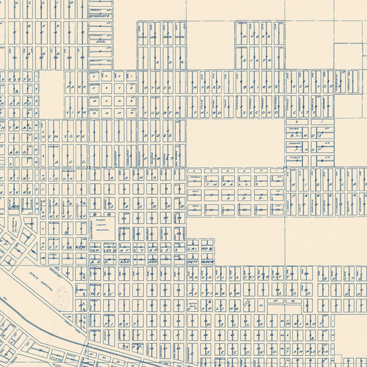 Vintage Map of Pierre, South Dakota, 1931
