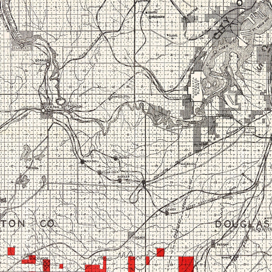 Vintage Map of Carlton County, Minnesota, 1919