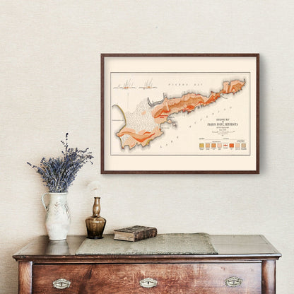 Vintage Map of Pigeon Point, Minnesota, 1910