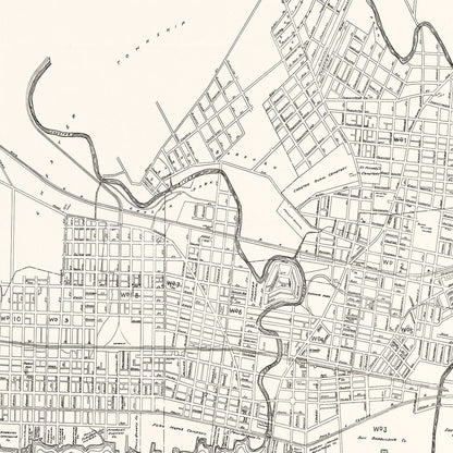 Vintage Map of Chester, Pennsylvania, 1929