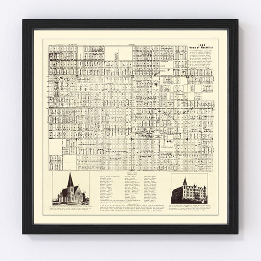 Vintage map of Montclair, Colorado, 1903