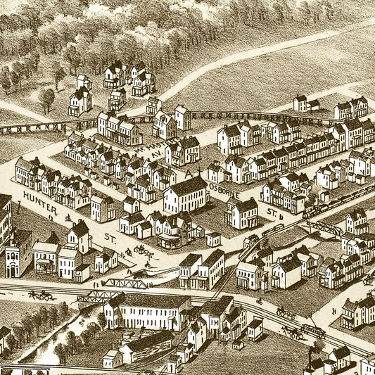Vintage Map of Turtle Creek, Pennsylvania, 1897
