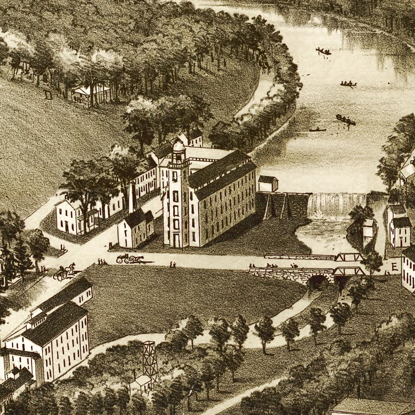 Vintage Map of Valley Forge, Pennsylvania, 1890