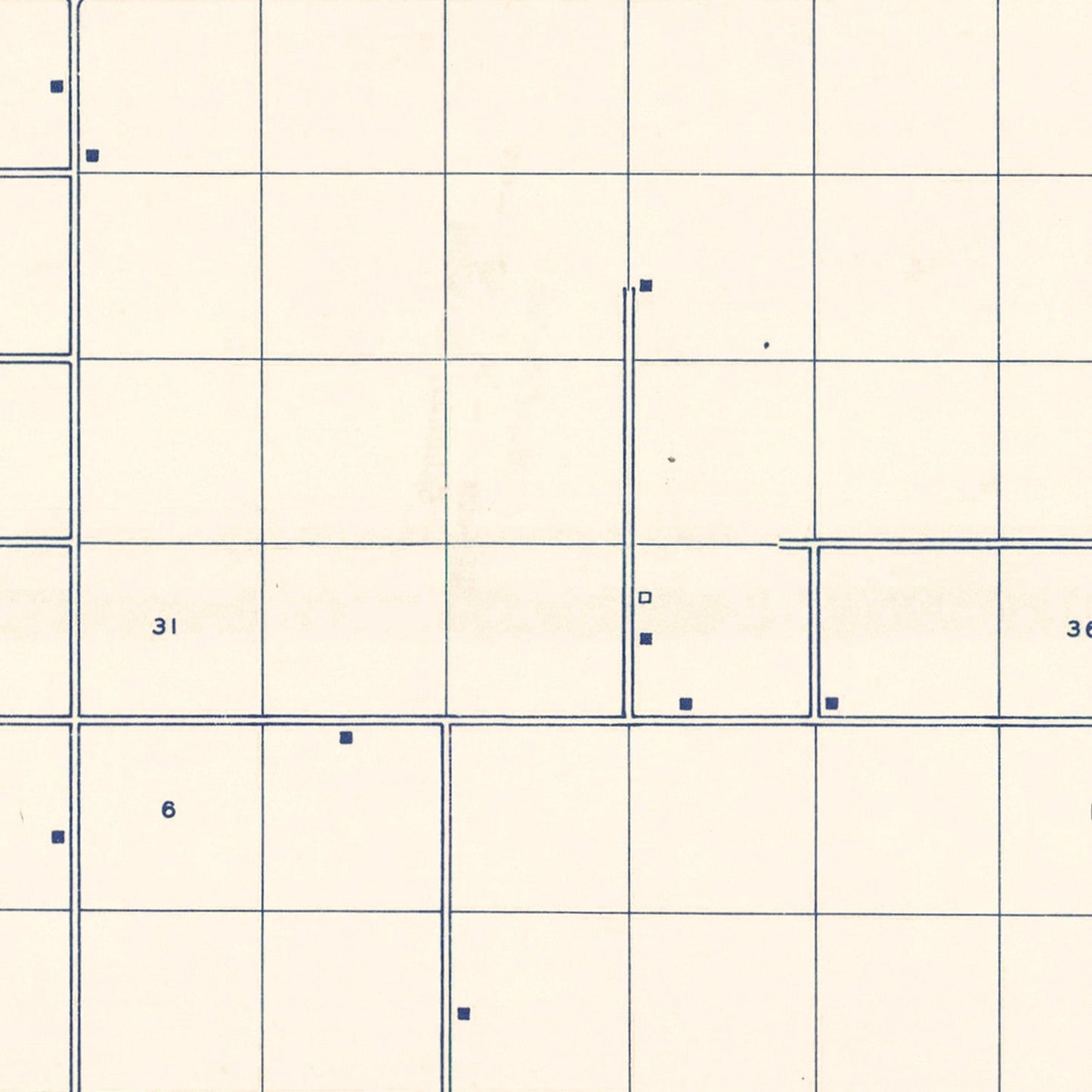 Vintage Map of Cimarron County, Oklahoma, 1936