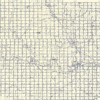 Vintage Map of Caddo County, Oklahoma, 1936 Wall Art