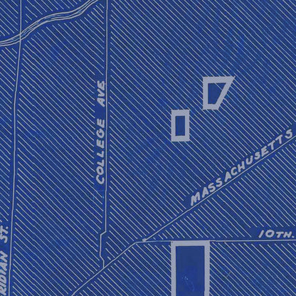 Vintage Map of Indianapolis, Indiana, 1934