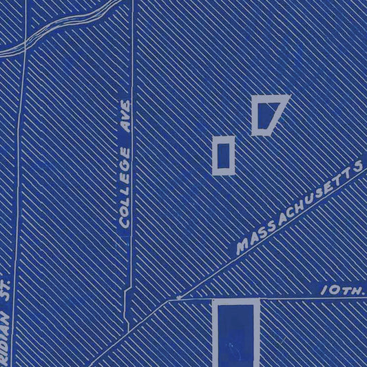 Vintage Map of Indianapolis, Indiana, 1934