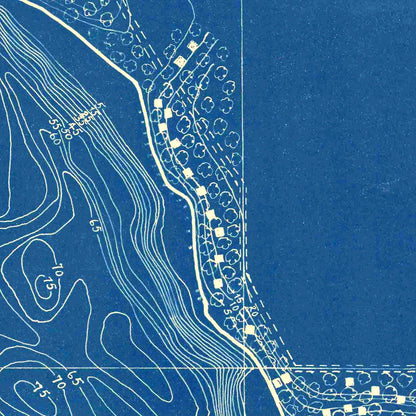 Vintage Map of Big Long Lake, Indiana, 1925