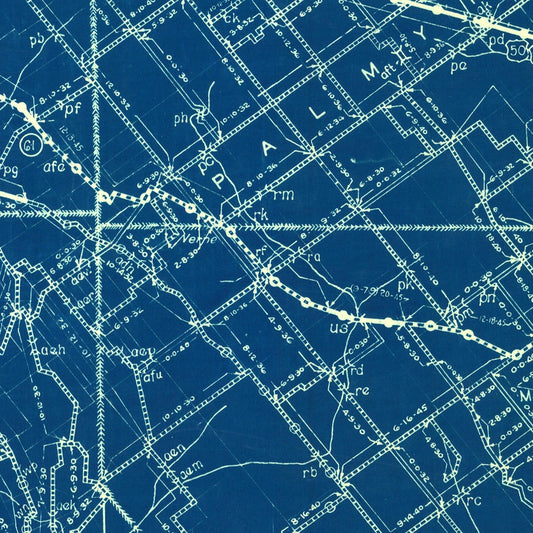 Vintage Map of Knox County, Indiana, 1936