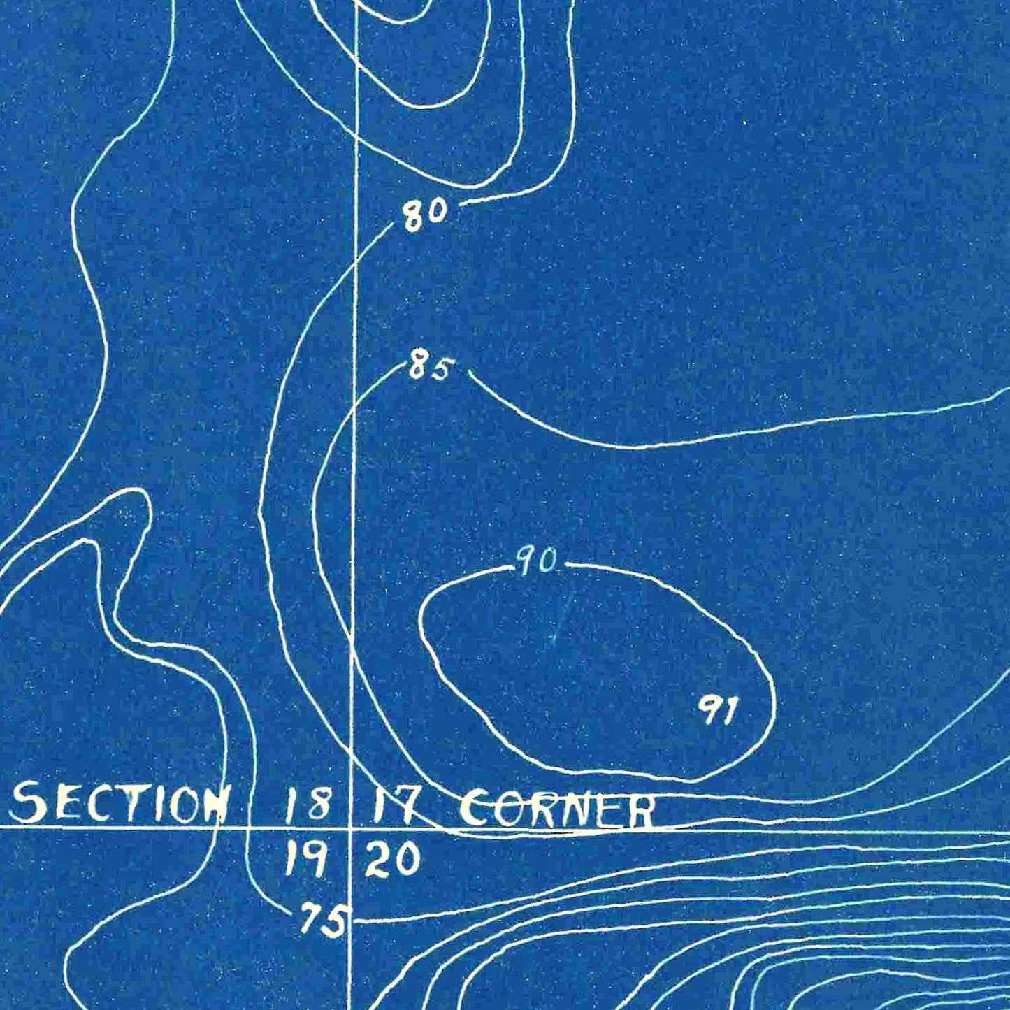 Vintage Map of Oliver Lake, Indiana, 1925