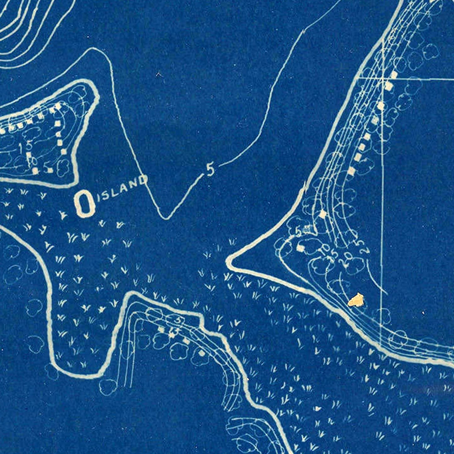 Vintage Webster Lake Indiana Map, 1922