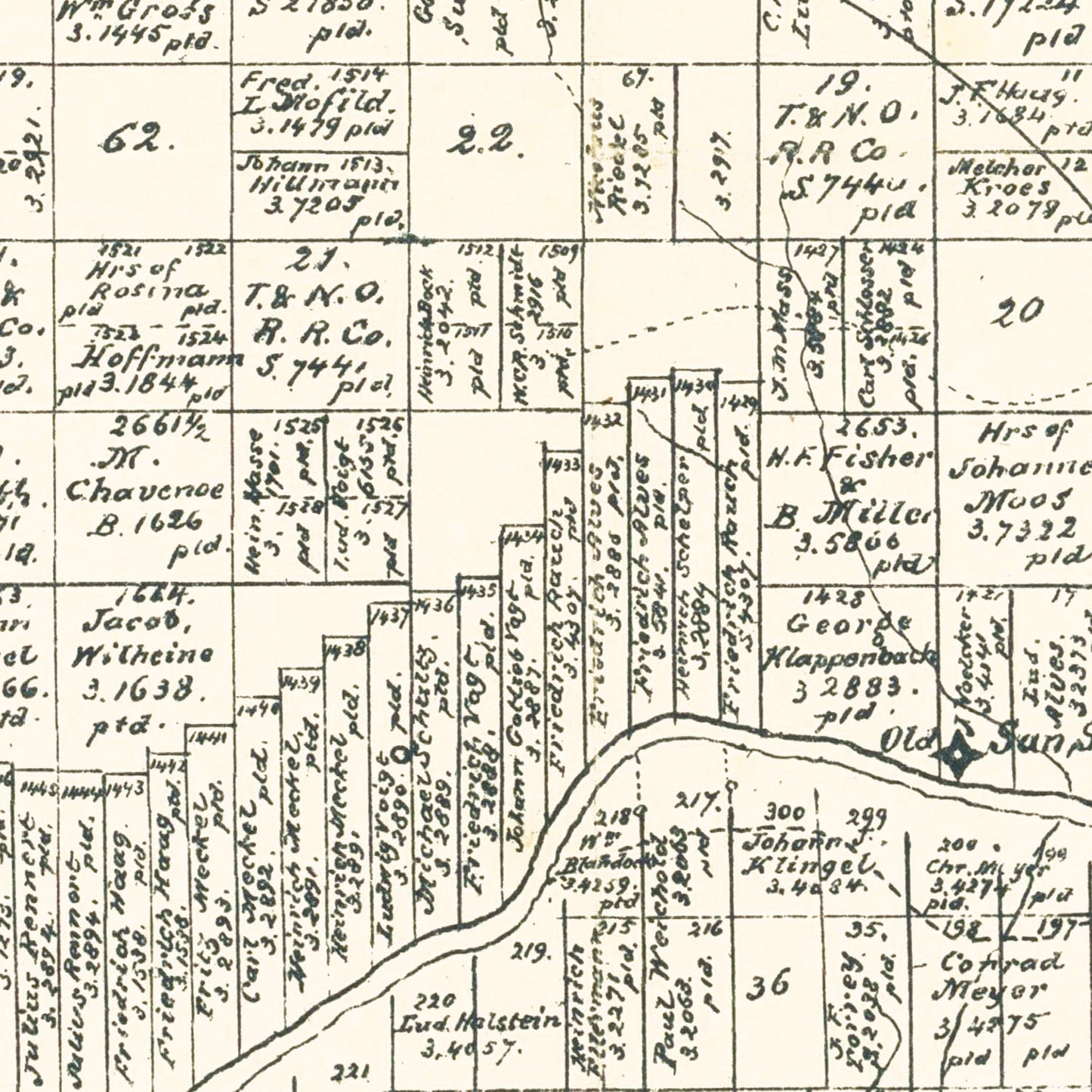 Vintage Map of Menard County, Texas, 1879