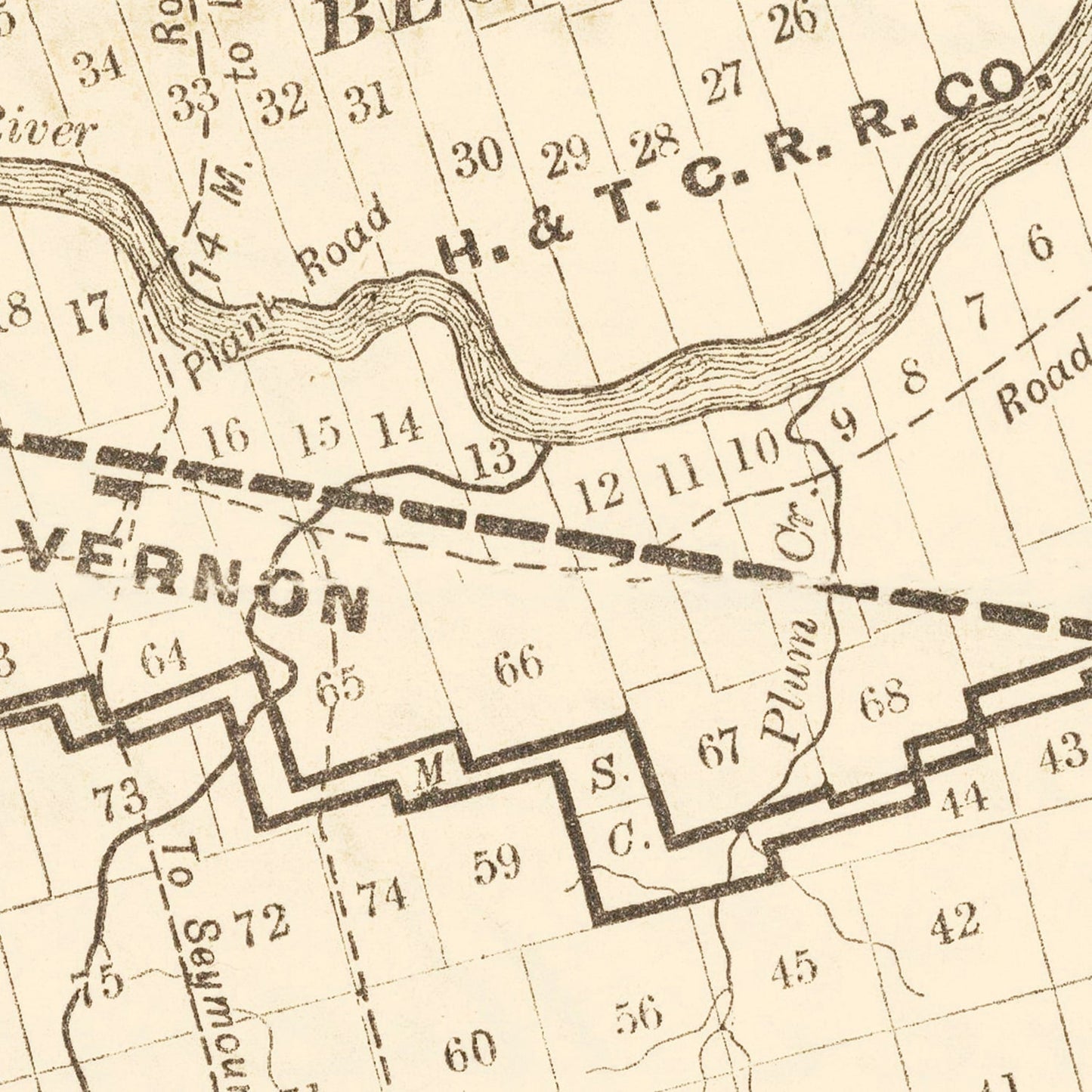Vintage Map of Wilbarger County, Texas, 1887 (II)