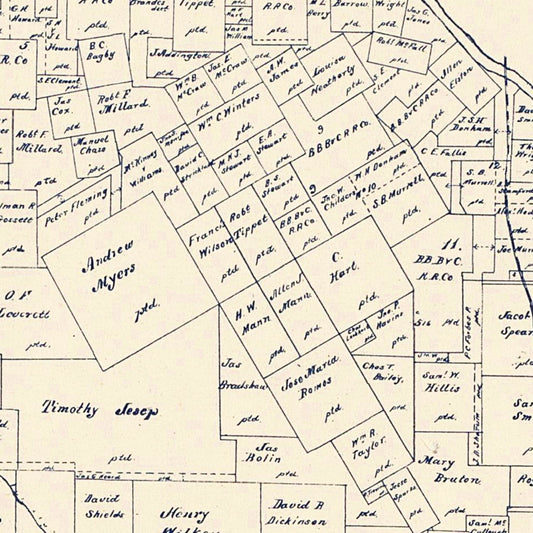 Vintage Map of Cooke County, Texas, 1899