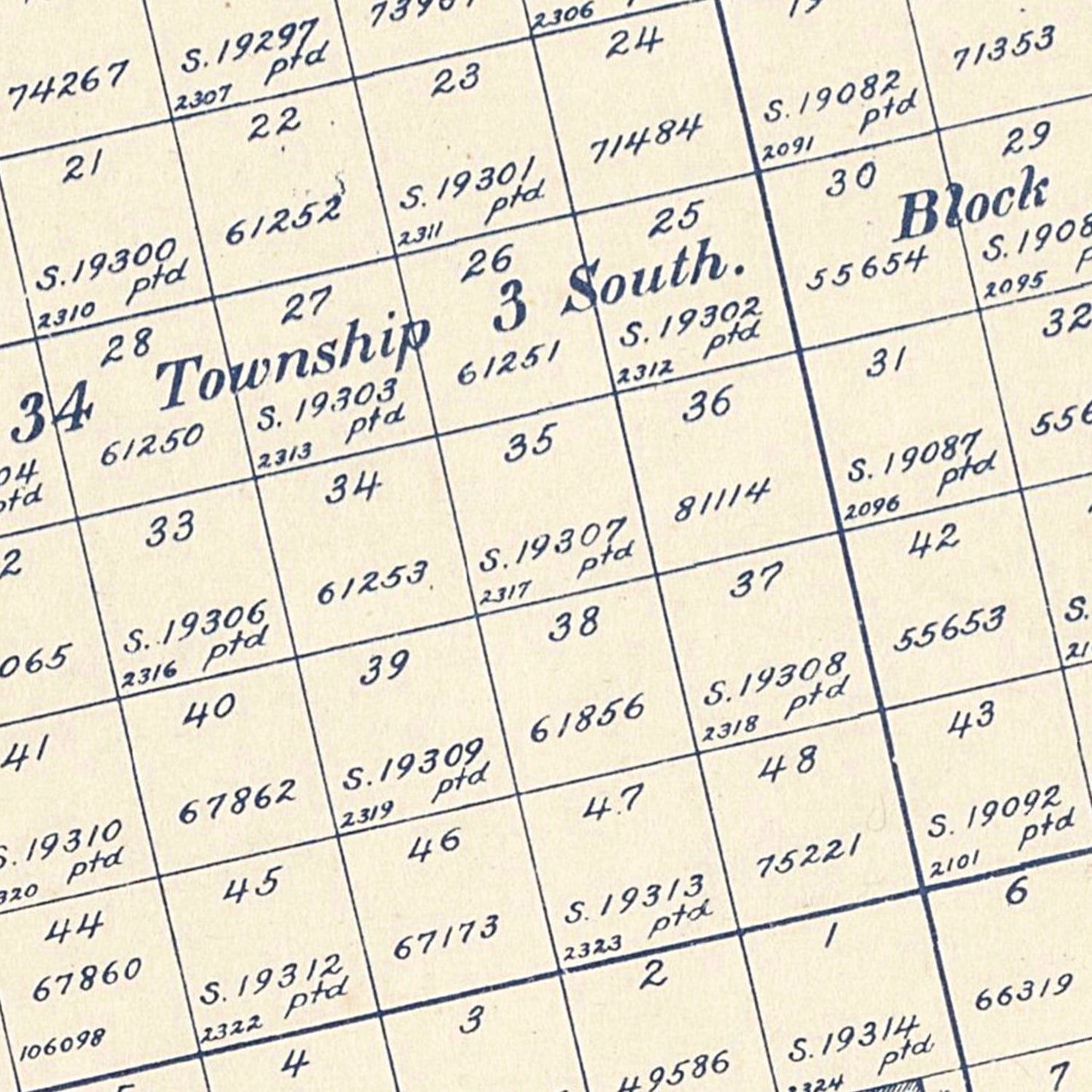 Vintage Map of Glasscock County, Texas, 1899