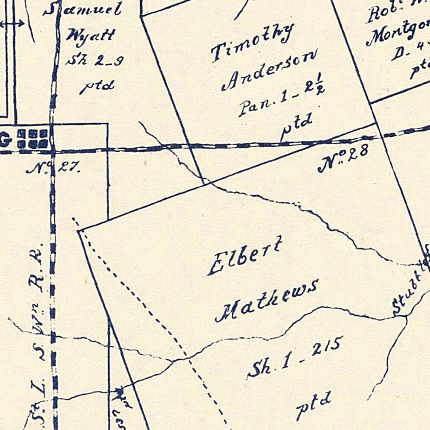 Vintage Map of Camp County, Texas, 1897 | Wall Art