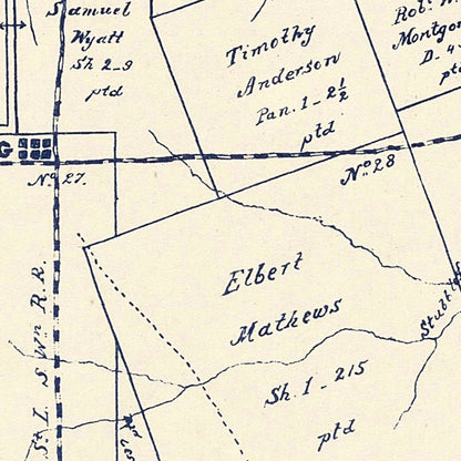 Vintage Map of Camp County, Texas, 1897 | Wall Art