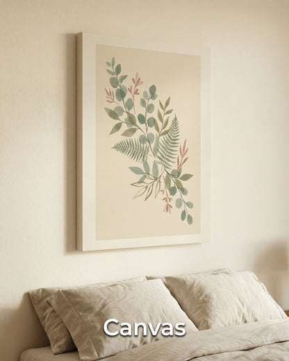 Sage Botanica Boho Botanical Print
