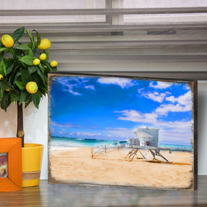 Beach Lifeguard Tower Wood Wall Art - Coastal Decor