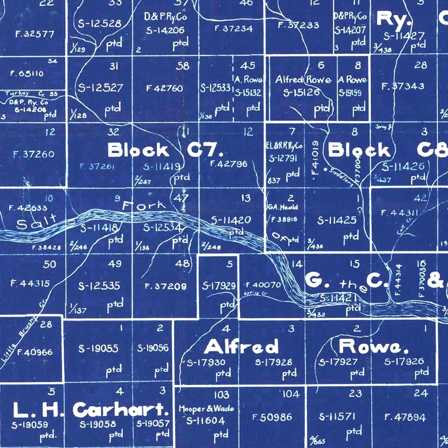 Vintage Map of Donley County, Texas, 1904