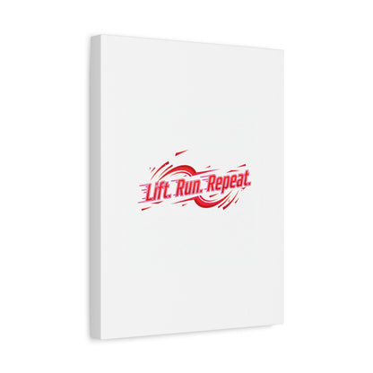 Lift Run Repeat Gym Motivation Canvas Wall Art