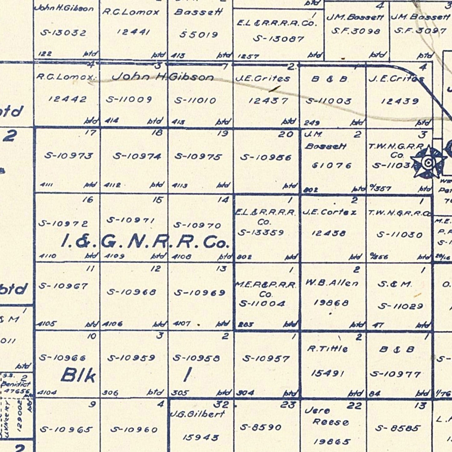Vintage Map of Crosby County, Texas 1927