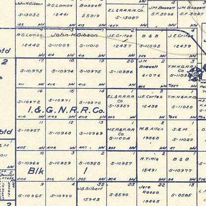 Vintage Map of Crosby County, Texas 1927